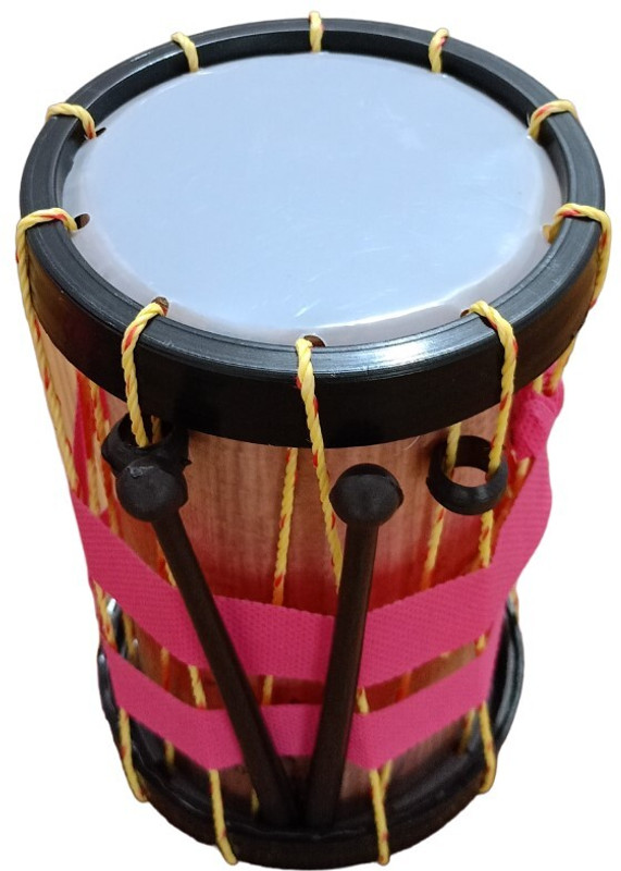 AZATTO Indian Made Extra Large size Musical Drum Chenda Dhol Toy for Kids with 2 Sticks(Multicolor)