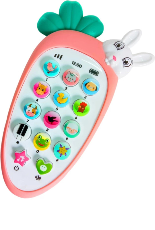 Tinywonders Rabbit Phone Mobile Smart Small cell Phone Toy Musical Toy light music(Multicolor)