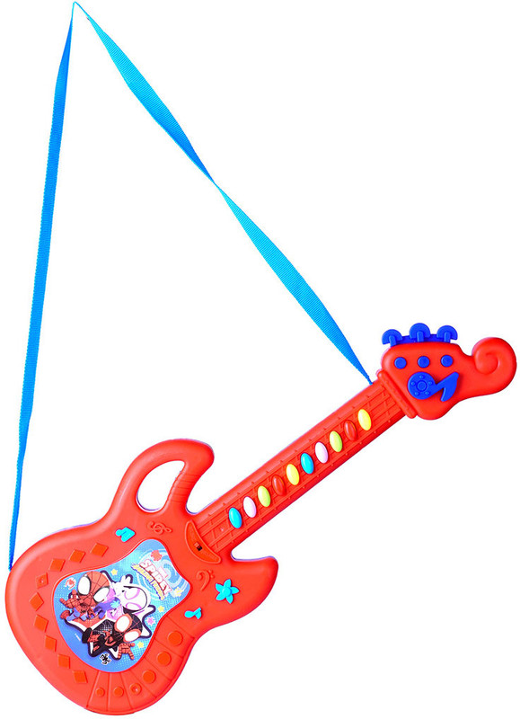 Kriiddaank Spiderman Musical Guitar - Toddler Friendly, Mouse Sing-Along Karaoke, Junior(Multicolor)