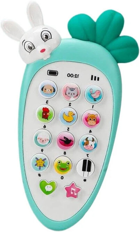 Pluspoint Intelligent Rabbit Phone Musical Melody Animal Sound &Number Learning for KIds50(Multicolor)