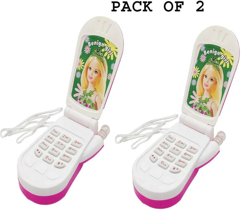 DIGSMORDEN Musical Mobile Phone Toy for Kids(Pink)