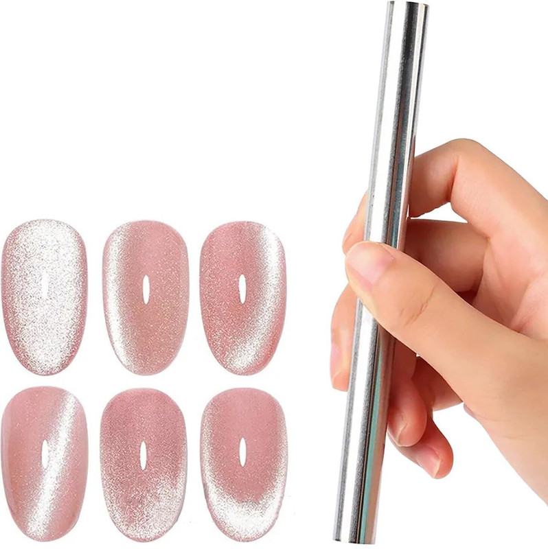 BOLT BEE Cat Eye Cylindrical Nails Magnetic Nail Art Tool for Cat Eye Gel Polish(Round magnet)