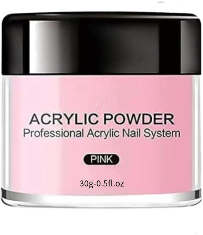 NAILWIND Acrylic Nail Powder, Colored Acrylic Powder for Acrylic Nail Extension Carving(Acrylic Nails Extension,Nail Art (PINK-30g)