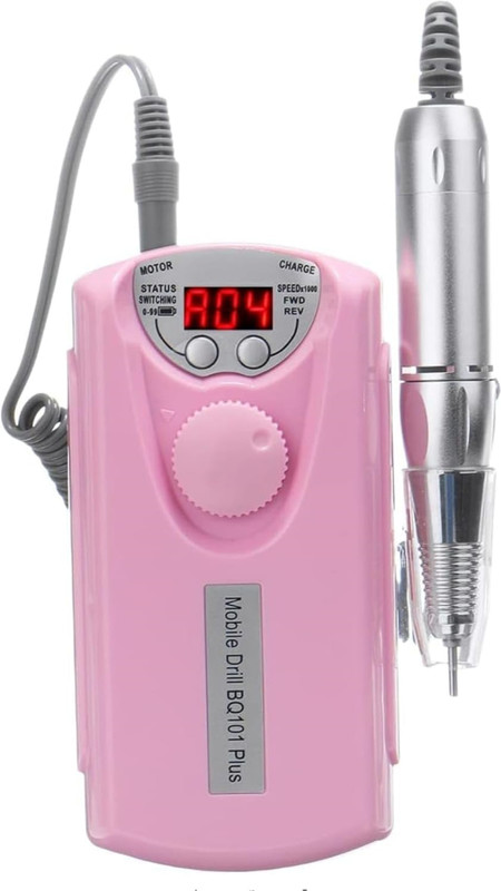 BOLT BEE Prof Nail Drill Machine, Removing Acrylic Nails, Portable Electric Drill Machine(White)