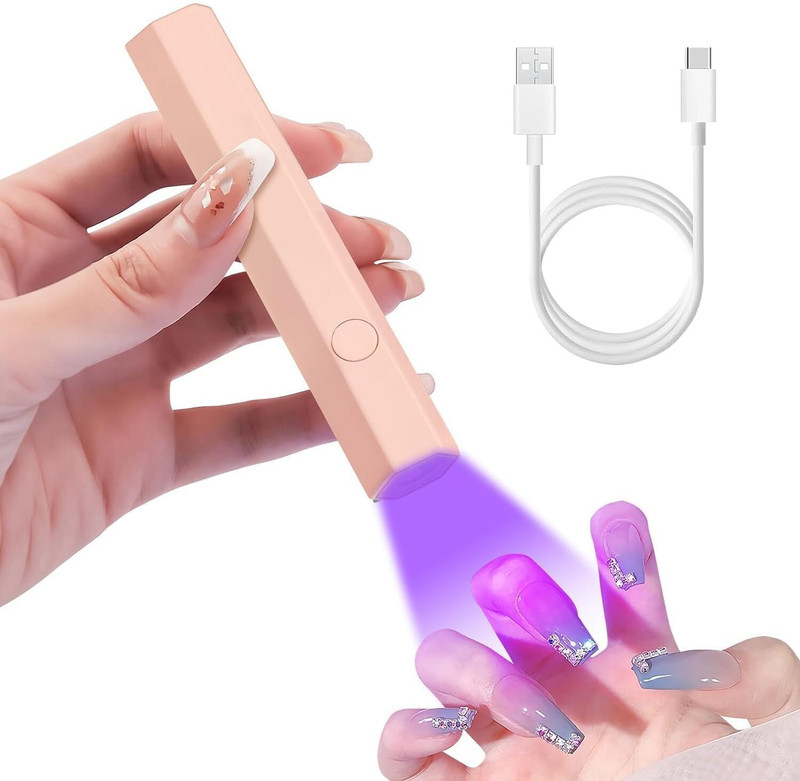 boltbee Mini UV Torch Nail Lamp Pen Shape Nail Dryer Nail Polish Dryer(UV Power 5 mW)