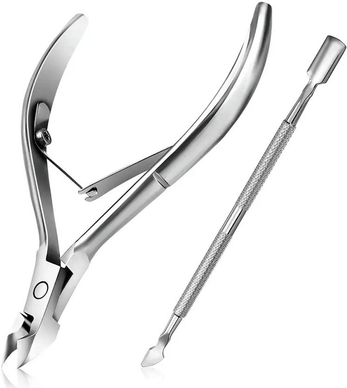 CrazzyShopperz Cuticle Cutter Clipper Pedicure Manicure Tools(silver)