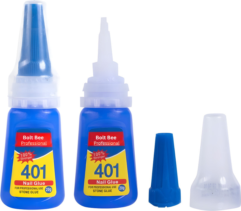 Brille Bee 401 Super Strong Nail Glue – Brush On Nail Bond for Acrylic Nails(pack of 1)