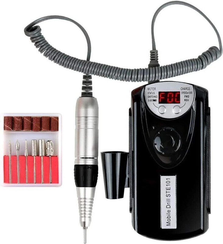 RUBY FACE Nail Drill Machine Portable Rechargeable nail Care Kit Electric Nail Drill Pen(for Manicure Nail Gel Polisher Nail Art Equipment Nail Tools)