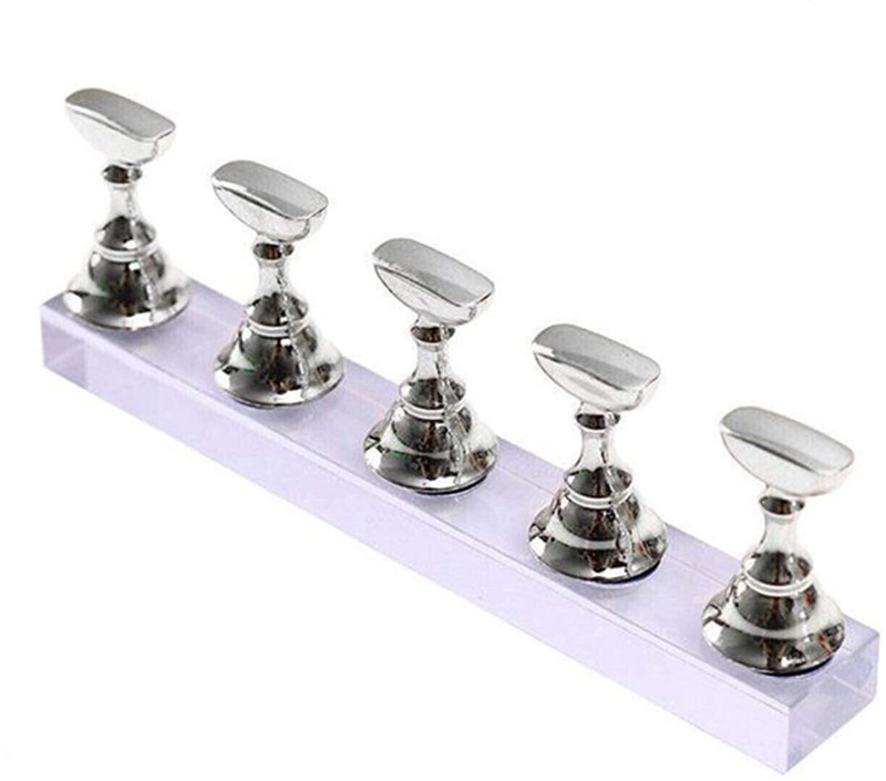 NAILWIND Nail Art Holder Stand,Acrylic Stands for Display Magnetic Nail Polish Finger(for Nail Practice Stand Nail Art Display Stand Set - Fingernails Press on Nail)