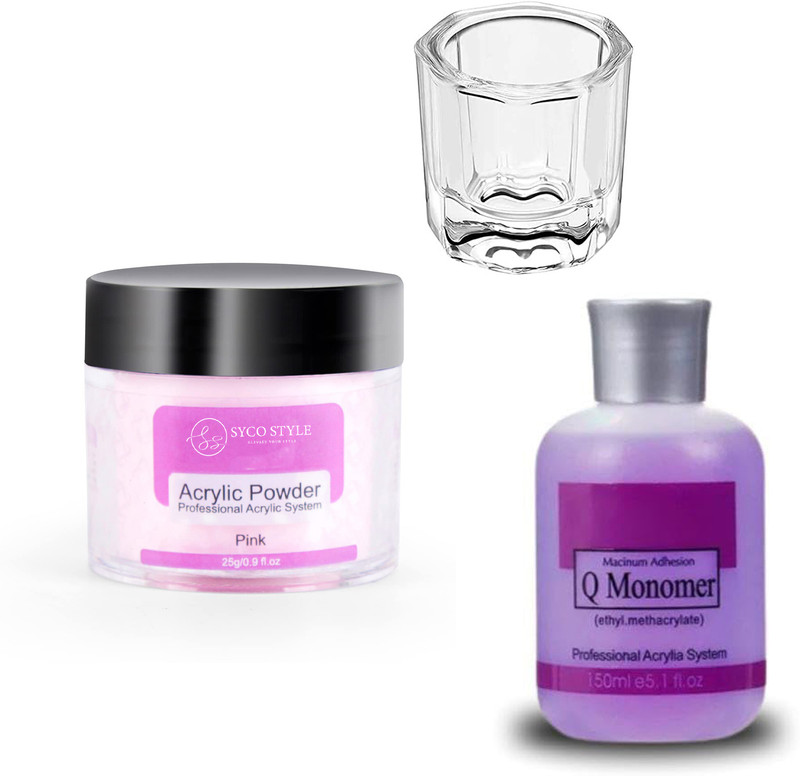 Scheibe Acrylic Powder, 1 Glass & 1 Monomer(Multicolor)