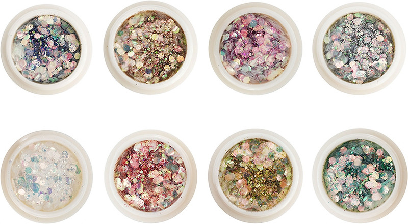 NAILWIND Nail Glitter Sequins Powder DIY Nail Decal Manicure for Laser Nail Polish(Acrylic Nails 8 Pcs Makeup Glitter Face Body Eye Hair Nail Glitter Powder)