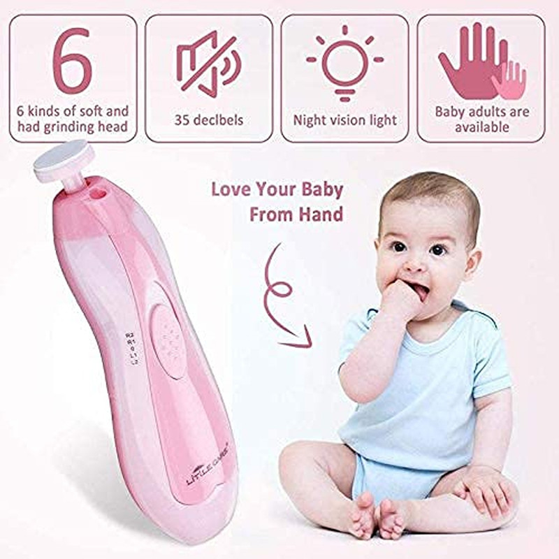 Adnate Electric Nail Trimmer Filer Manicure Kit,Ideal for Newborn Baby nail Cutter-107