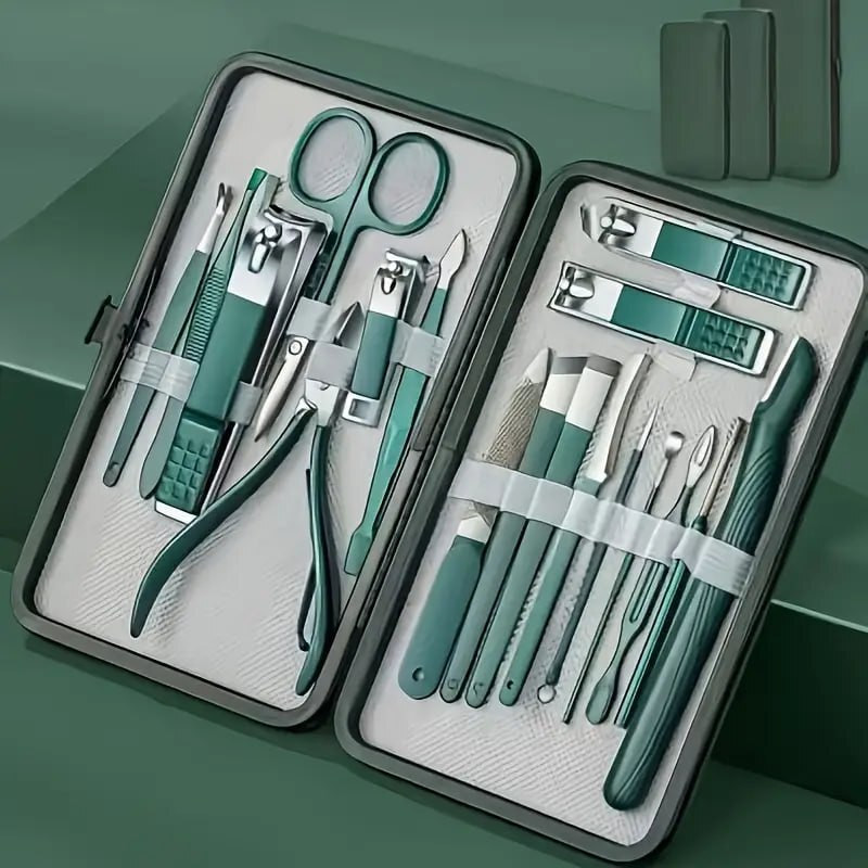 wynyc 18 in 1 Professional Manicure & Pedicure Set Nail Scissors Grooming Kit