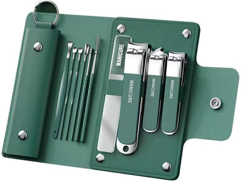 VHRENTERPRICE Manicure Set, 10 Pcs Stainless Steel Nail Clippers Set
