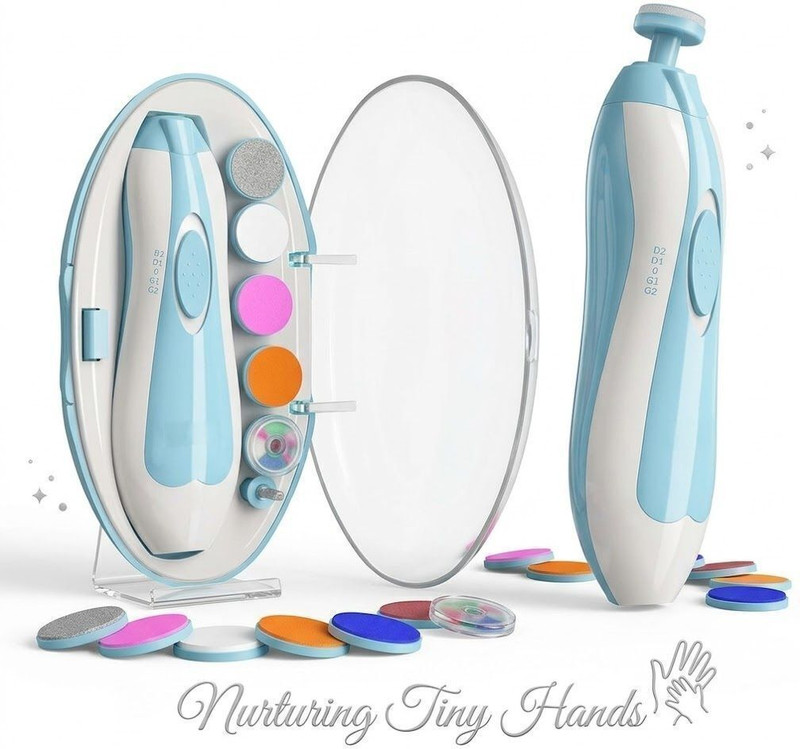 x-glam Portable Electric Nail Drill Baby Nail Trimmer Kit
