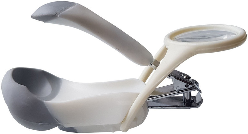 LAFILLETTE Baby Safety Nail Cutter With Transparent Magnifier Glass New Born Baby Nail Clipper