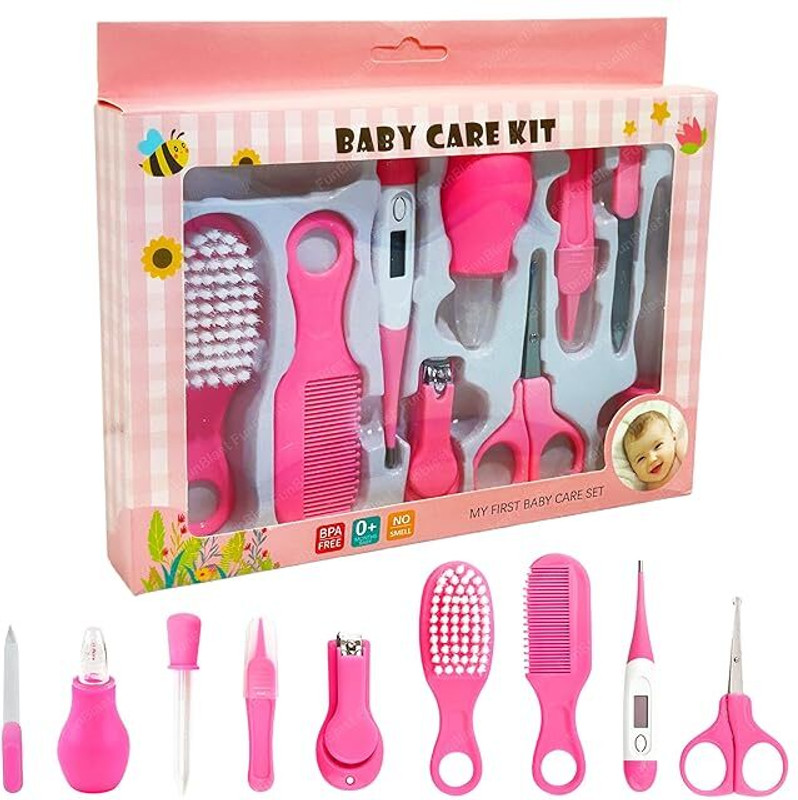 ALAKHEXPORT Baby Care Kit- Nursery Healthcare & Grooming Set Manual Nasal Aspirator(Multicolor)