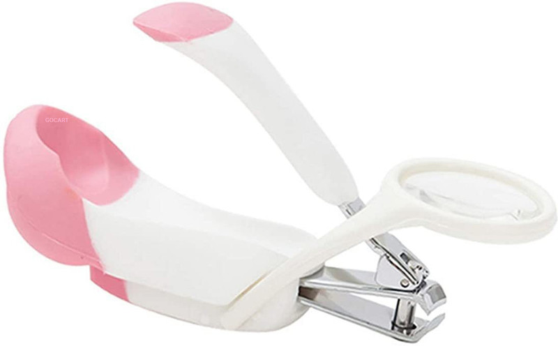 GOCART Baby Nail Clipper With Transparent Magnifier Glass New Born Baby Safe Nail Cutter