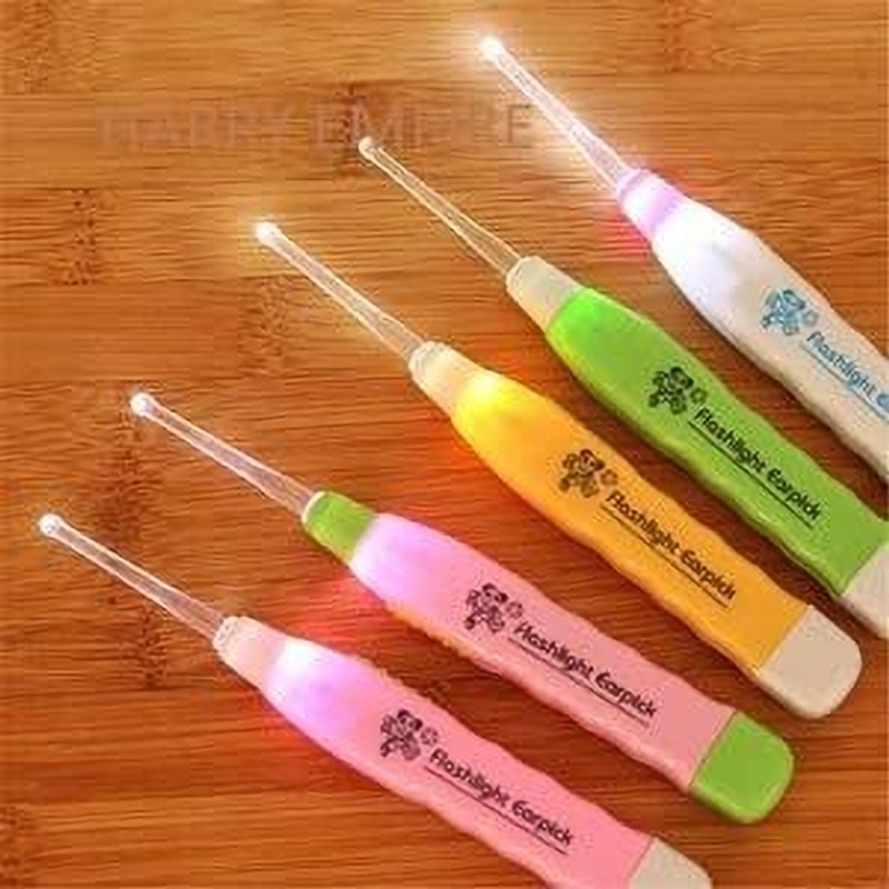 RERAT ENTERPRISE LED Ear Pick Ear Wax Cleaner with Light Reusable Soft Tip Cleaning Tool