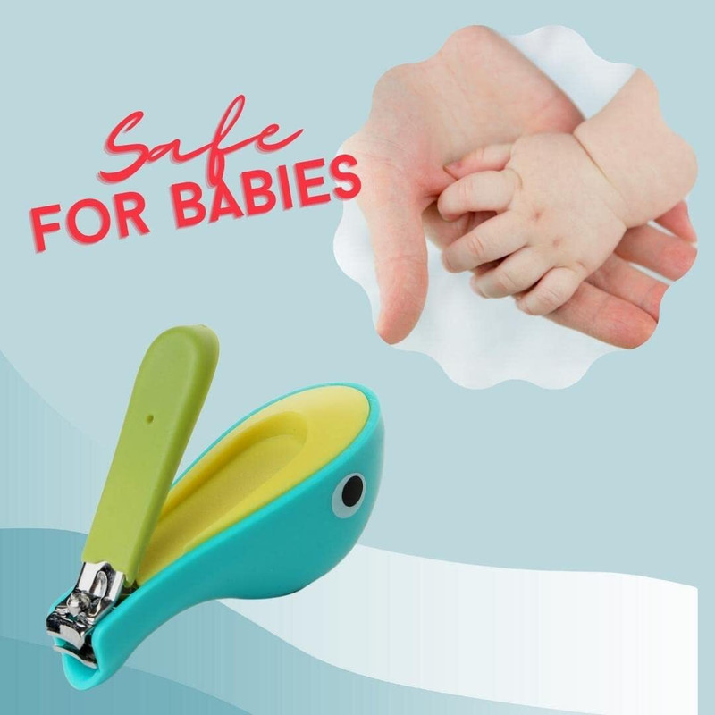 CRESCENT Dolphin Kids Nail Clippers, Fingernail and Toenail Cutter for Children