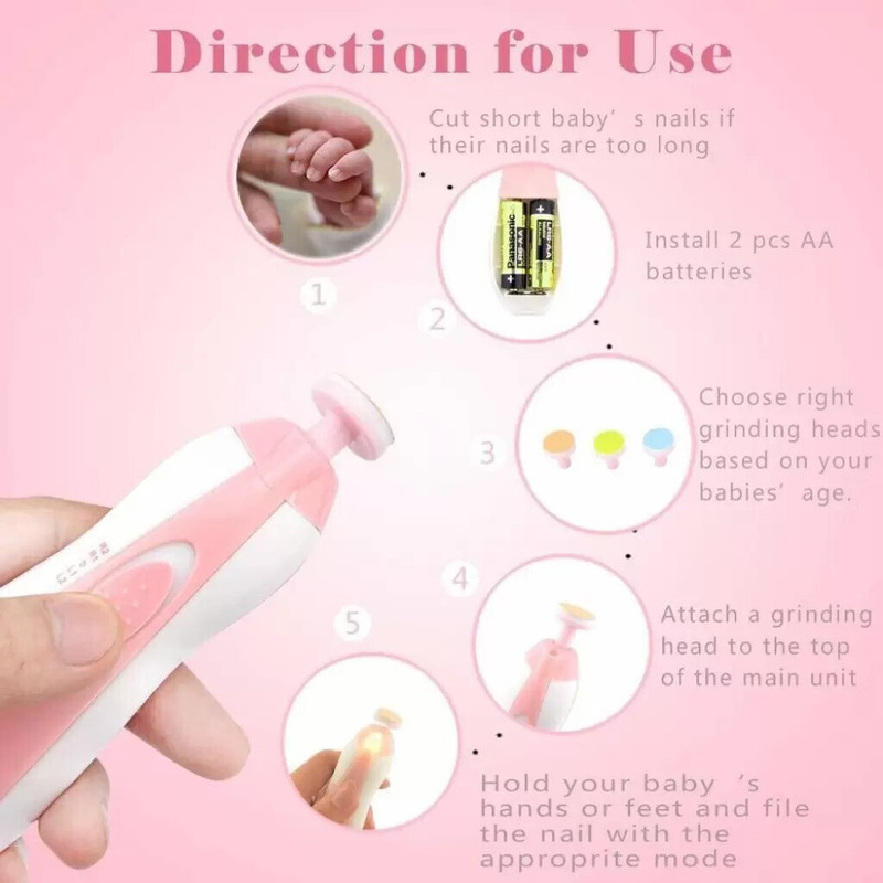 Vamigo Baby Safe Electric Nail Filer TrimmerK3NTERPRISES41165186