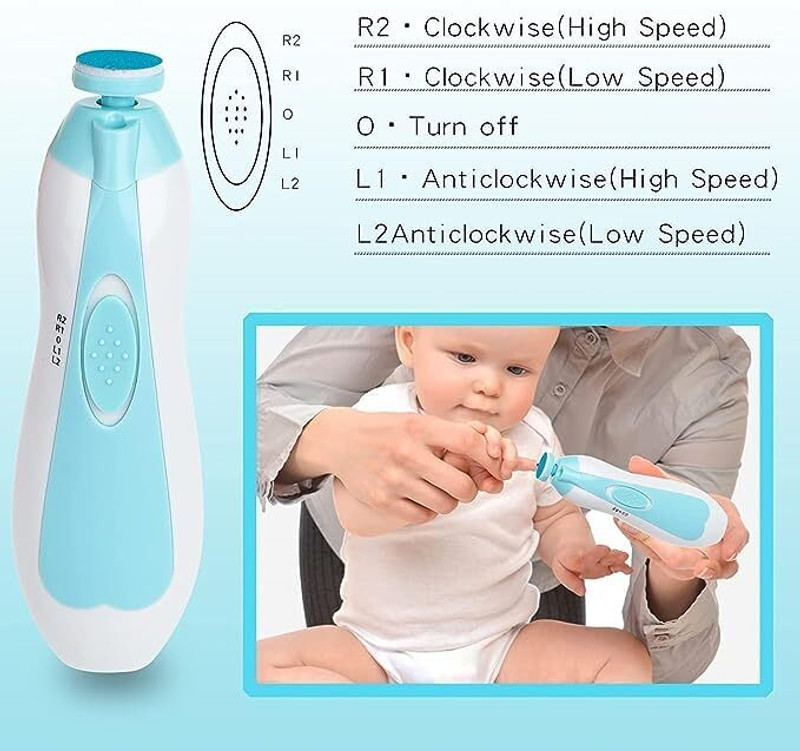 Ignero Manicure 6-in-1 Set for Kids Safe Effective Baby Manicure Tools