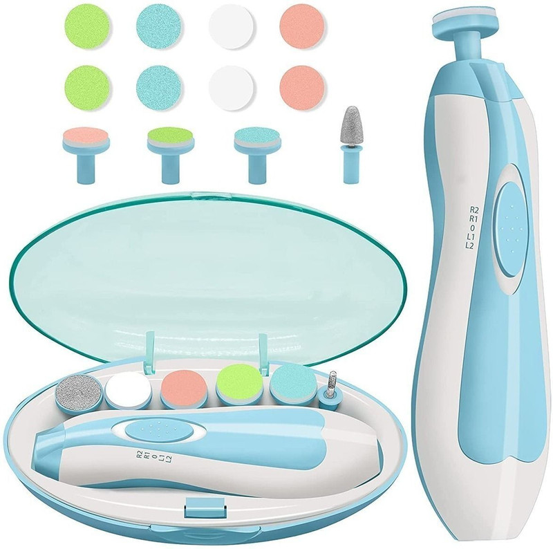 Adnate Baby Nail Trimmer Electric -Clippers Manicure Set with Light, Nail Clippers