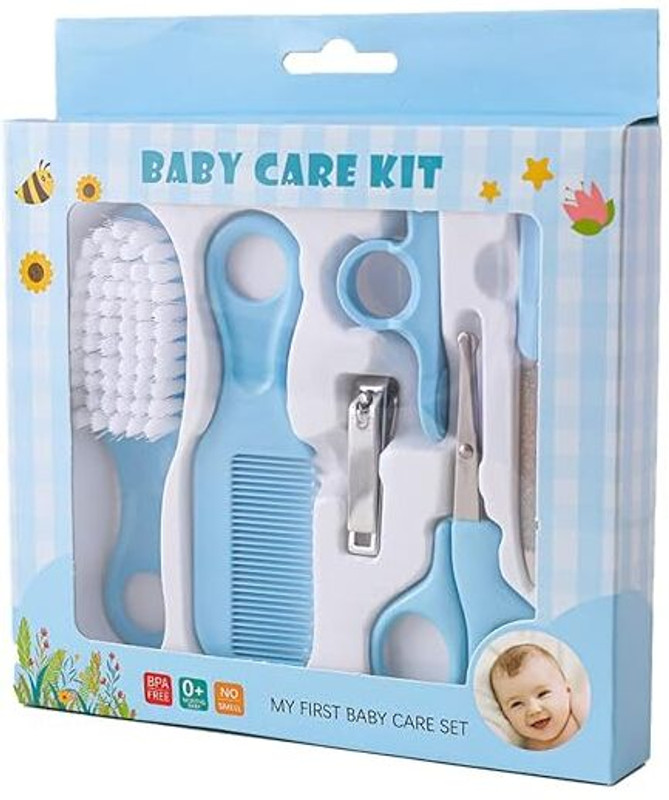 Balaji shyam enterprises Baby Grooming Care Kit – Blue (6 in 1)