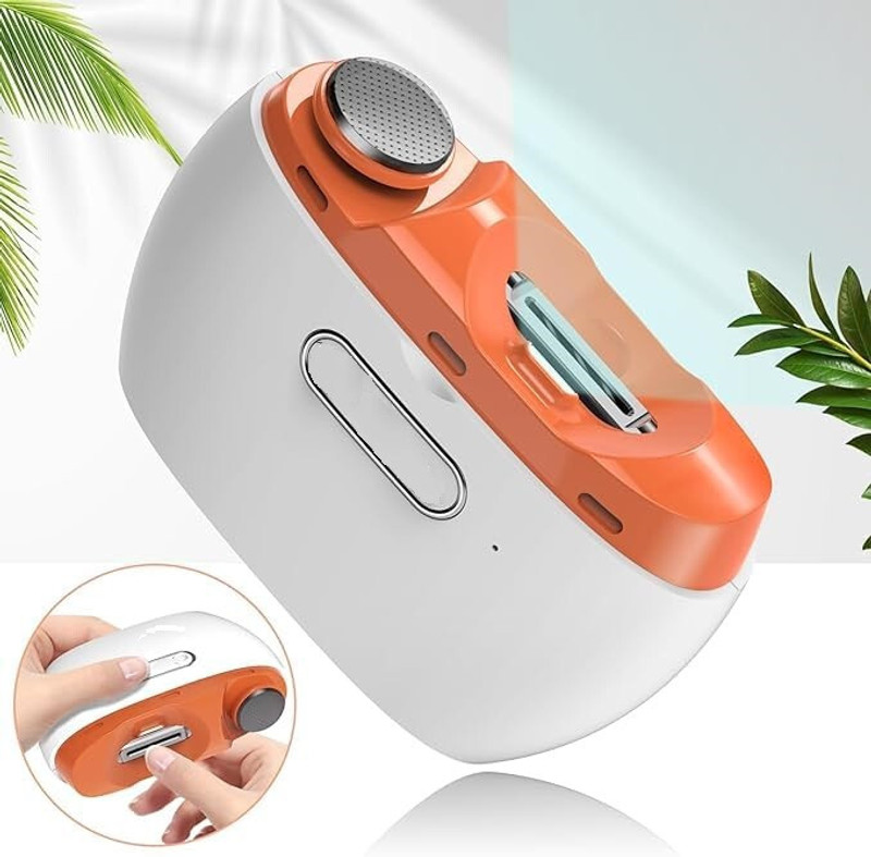 TOPHAVEN Quiet Electric Nail Trimmer and Polisher with Storage Box for Easy Cleaning
