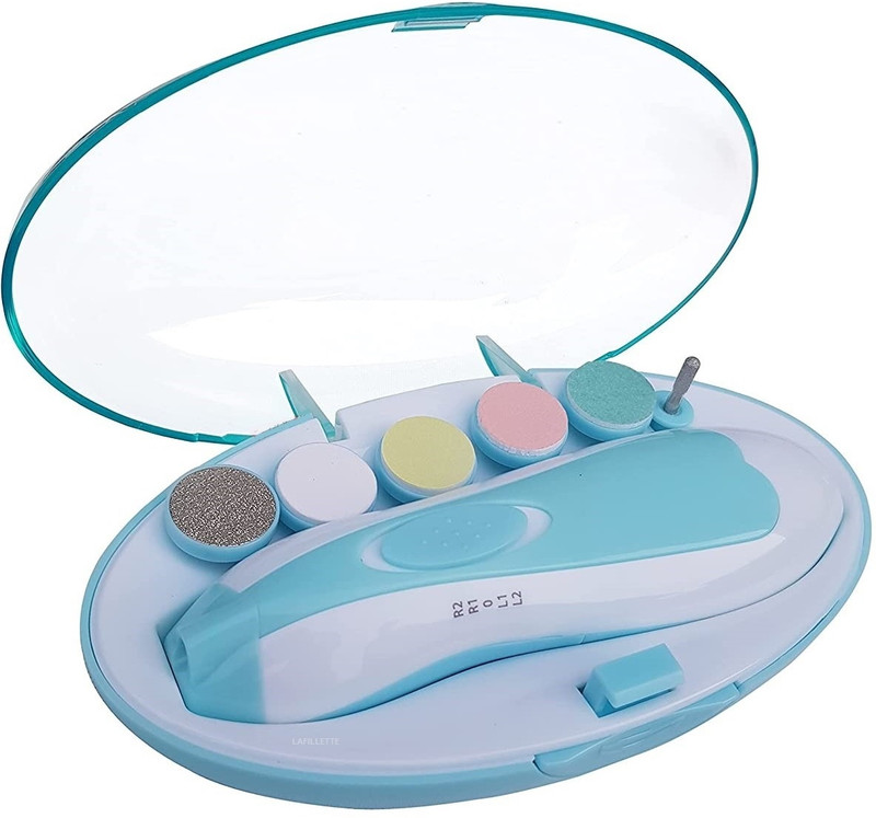 LAFILLETTE Electric Baby Nail Trimmer With 6 Grinding Heads For Baby