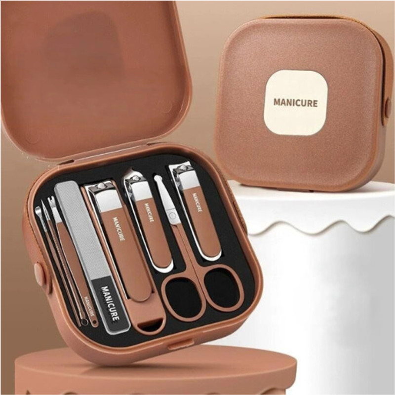 PKK TRADERS 8 in 1 Nail Clipper Set Professional Manicure Pedicure Kit for Men & Women Adult
