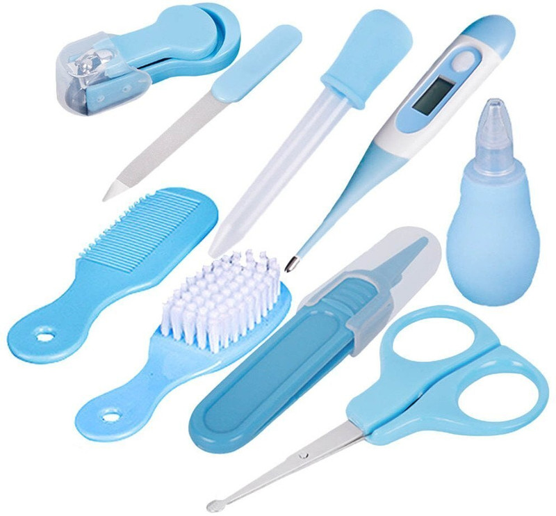 AARADH Premium 10 Pcs Health Care Kit for Baby Kids Nail Thermometer Grooming Brush