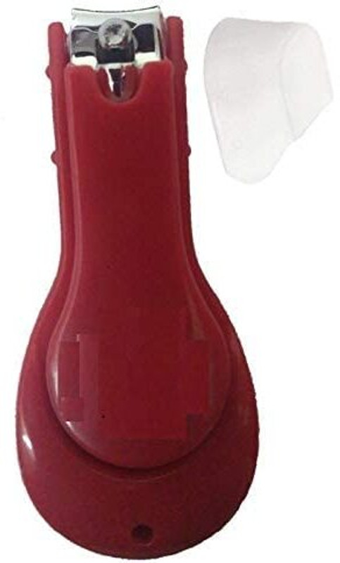 Vachi Protective Baby Nail Clipper Cutter with Skin Guard (Red , Set Of 1 )