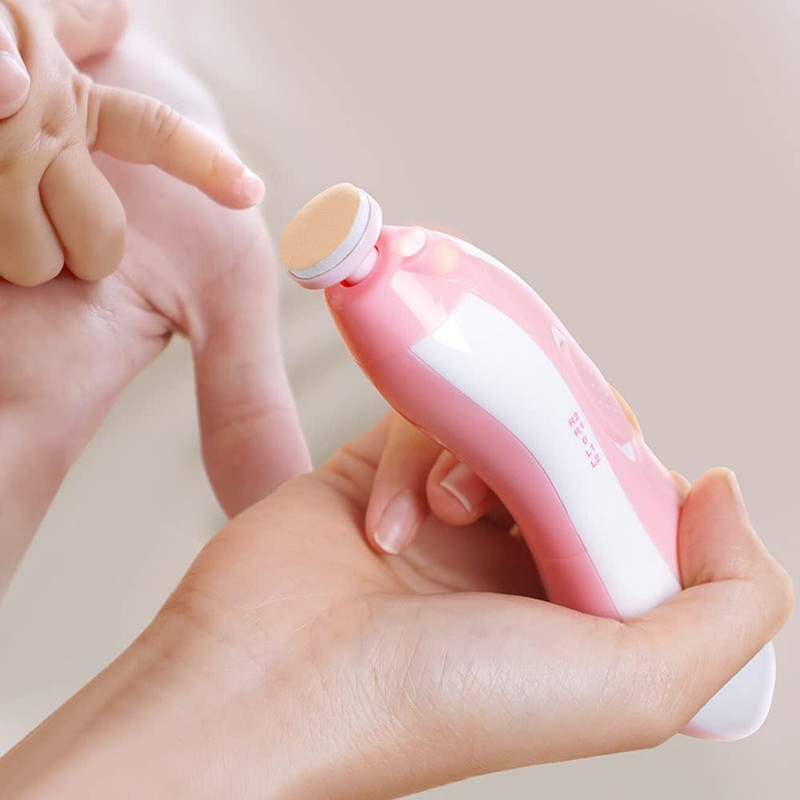 MAITRI ENTERPRISE Baby Nail Trimmer File with Light Battery Operated Safe Nail Clippers Kit M452