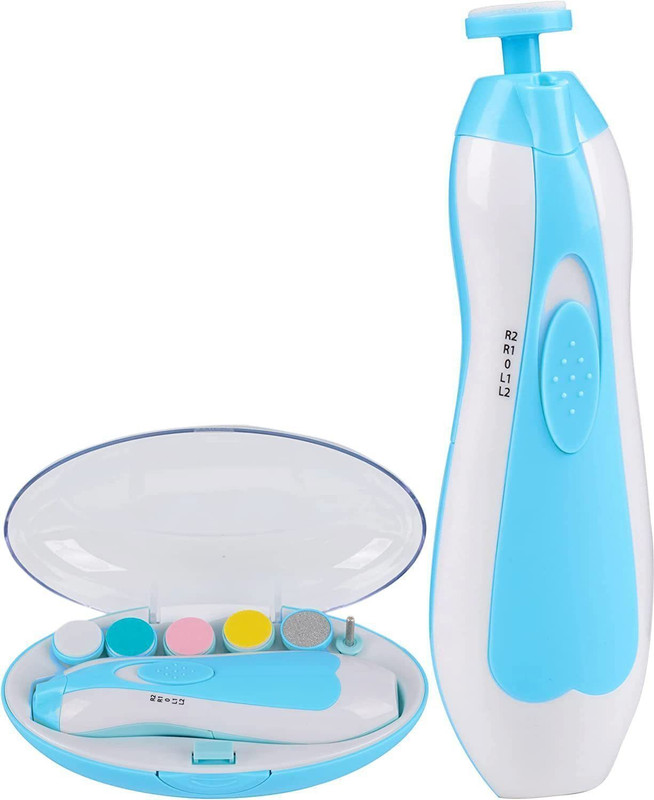 crownsmill Baby Nail Trimmer Electric Baby Nail Clipper,Baby Nail File with LED Light