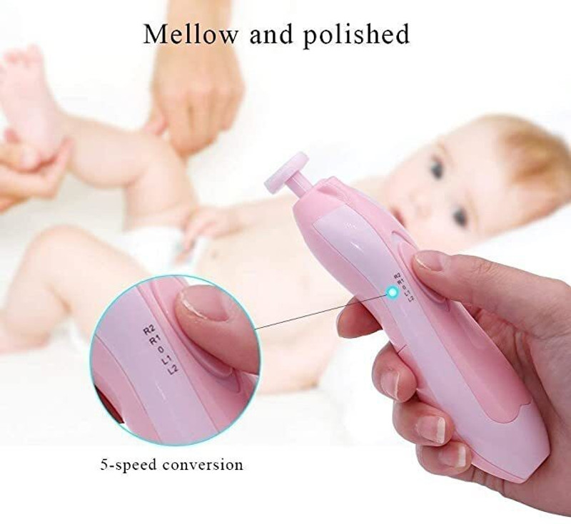 PRATYANG Baby Safe Electric Nail Filer Trimmer,Safe Baby Nail Trimmer Clipper