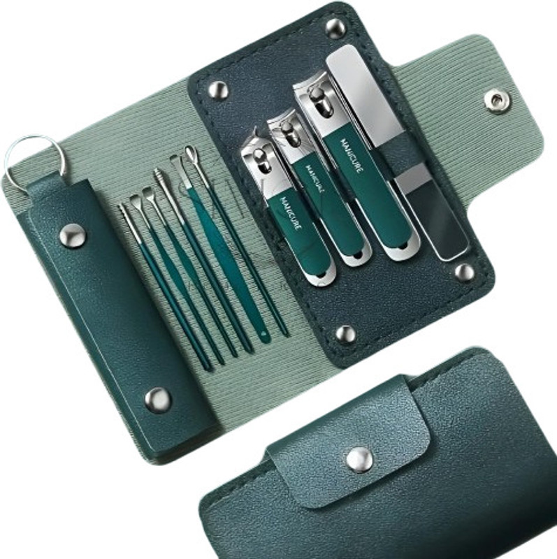 KASHTHBHANJAN 10 in 1 Nail Clipper Set Stainless Steel Nail Care Kit