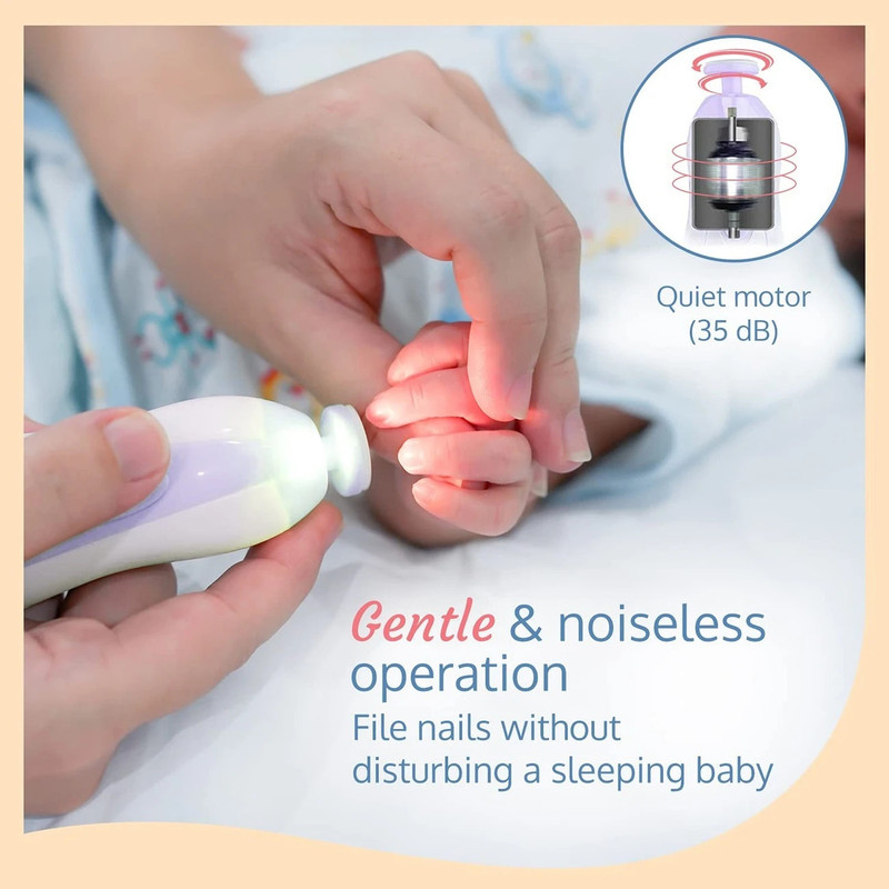 yoloji Baby Nail Trimmer with 6 Grinding Heads Baby nail Cutter-133