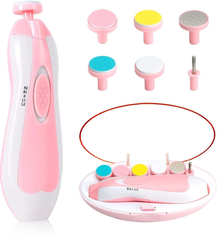 DIGITRENDS Baby Nail Trimmer Electric,Baby Nail Clippers, 6 in 1 Baby Nail File,Nail File