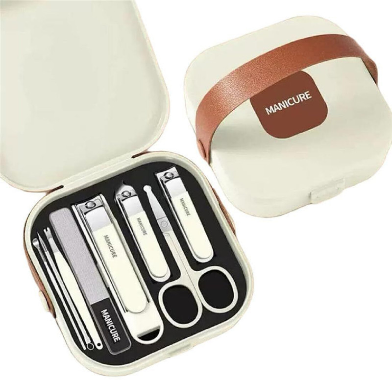 VHR ENTERPRICCE 8-in-1 Stainless Steel Nail clipper & Pedicure Nail Care Kit