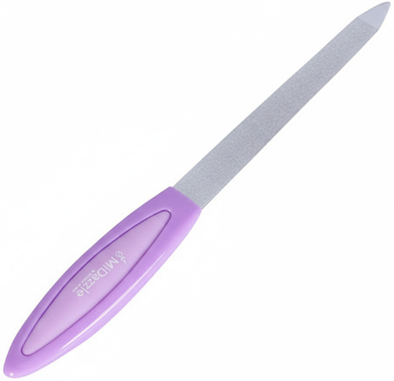 Midazzle Professional Dual-Sided Nail Filer with Grip Handle - Precise Nail Care