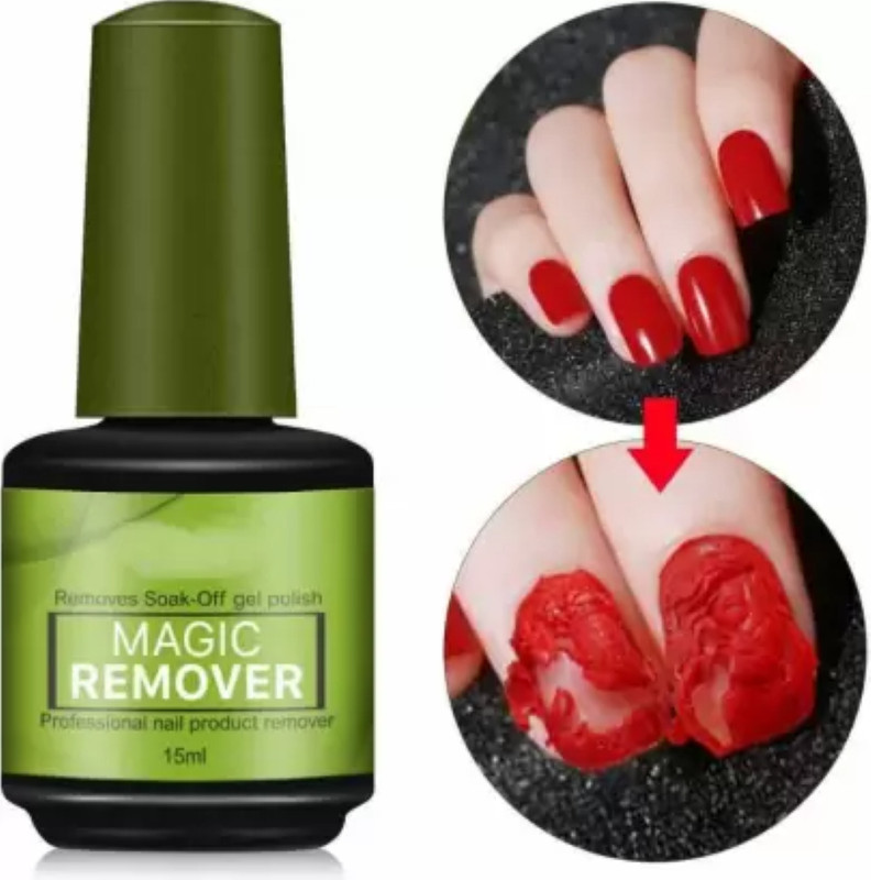 My Colors Magic Remover Gel Nail Polish Remover Within 2-3 Mins Soak off Remover Tools(15 ml)