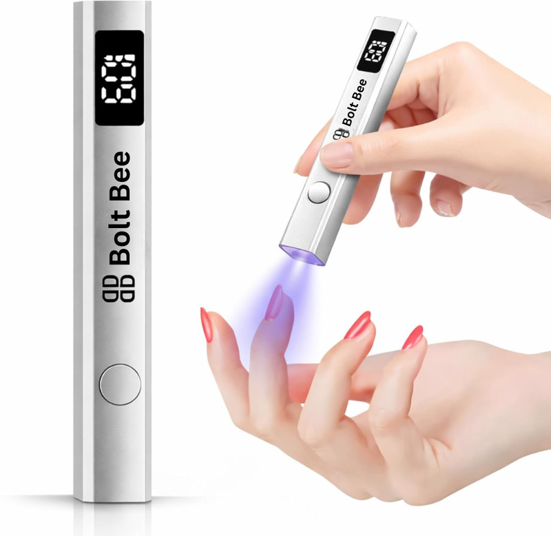 boltbee Mini UV Nail Lamp With Display Handheld Pen Shape Nail Dryer, Nail Polish Dryer(UV Power 4 W)
