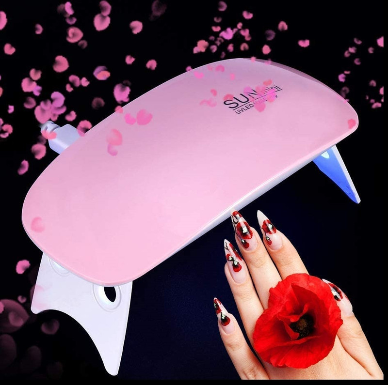 Vidhmahi LED UV Nail Lamp USB Nail Dryer with Handy Mini Size Mouse Shape for all Nail Polish Dryer(UV Power 48 W)