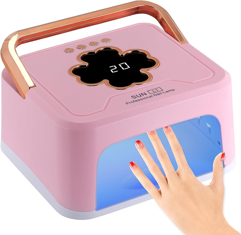 Hilex Nail Lamp,Gel Nail Polish UV Light for Nails 228W UV Dryer Nail Polish Dryer(UV Power 228 W)