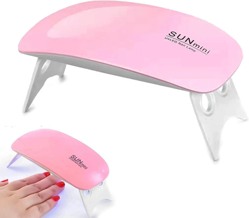 koccido Mini UV LED Nail Lamp 6W – Portable USB Nail Dryer for Gel Polish Nail Polish Dryer(UV Power 6 mW)