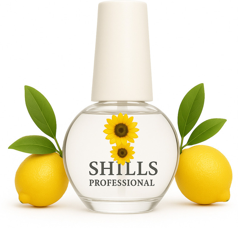 Shills Professional Nail Art Dried Flowers Softener Nutritional Cuticle Oil 15 Ml Transparent