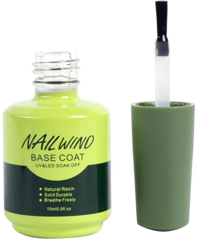 NAILWIND Gel Base Coat Soak Off UV Gel Nail Polish Long Lasting Clear Gel Nail Art 15ml(Clear)