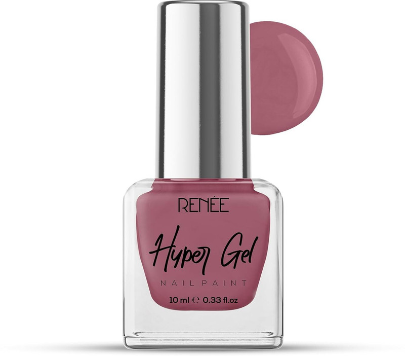 Renee Hyper Gel Nail Paint Olive Green, Chip Resisting Formula, High Shine Polish Olive Green