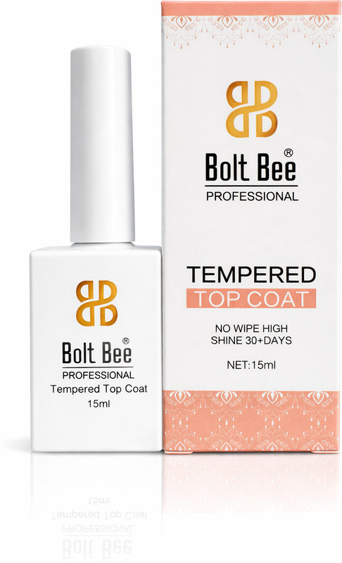 BOLT BEE Top Coat for Gel Polish High Shine Long Lasting, Scratch Resistant, UV/LED Cured Top Coat